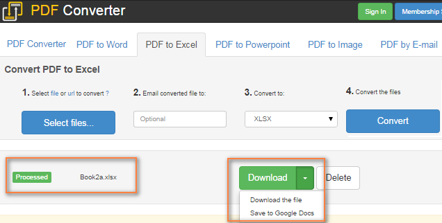 Free PDF online converter