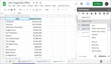 Sheets Manager for Google Sheets