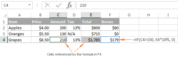 Highlighting all cells the formula refers to