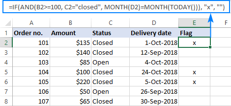 Multiple IF AND statements in Excel