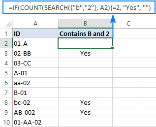 An alternative to the IF AND formula with wildcards