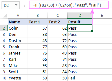 IF array formula with multiple OR conditions