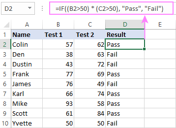 IF array formula with multiple AND conditions