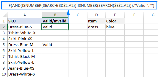 'If cell contains' formula with AND logic