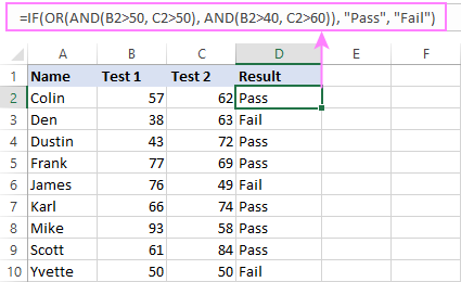 IF with multiple AND & OR statements