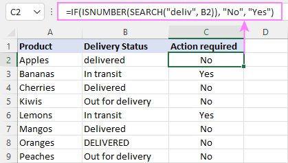 IF cell contains partial text.