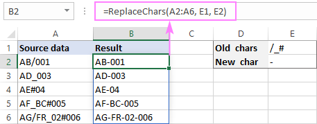 LAMBDA function to replace multiple characters recursive