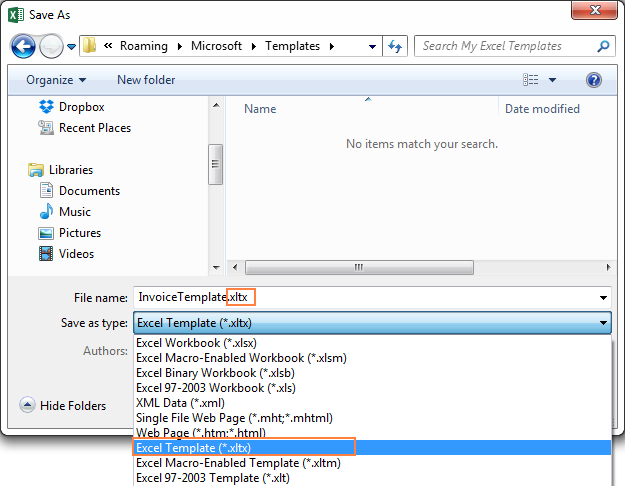 Making a custom Excel template