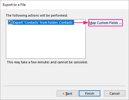 Map Custom Fields