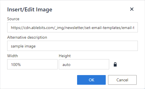 Add URL, description, dimensions.