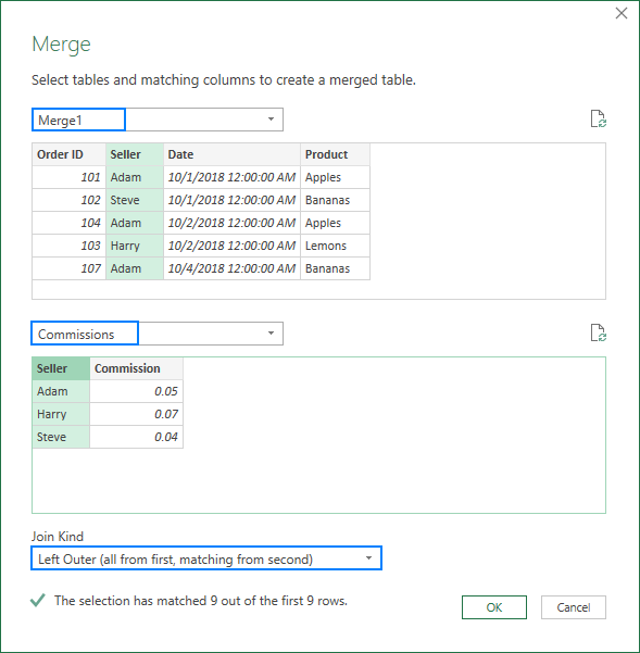 Combining a third table with the result of the previous merge