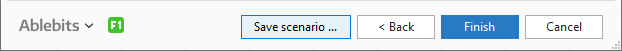 Just click the Save scenario button.