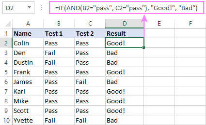 Excel IF function with multiple text conditions