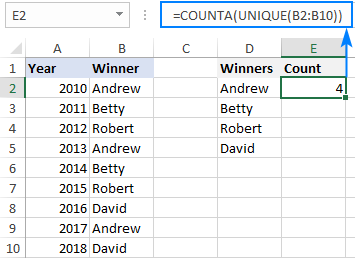 Using new Excel dynamic array functions together with existing ones