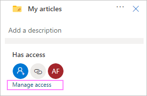 Manage access