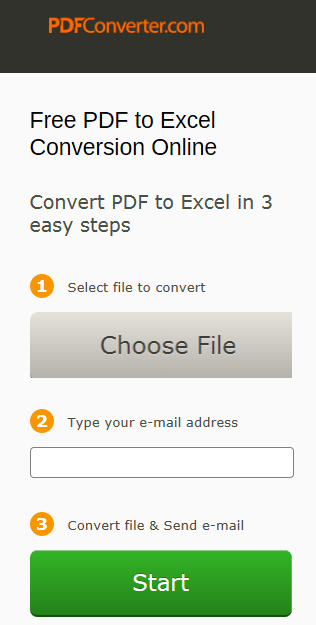 One more free PDF to Excel online converter