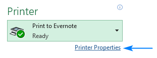 Printer Properties