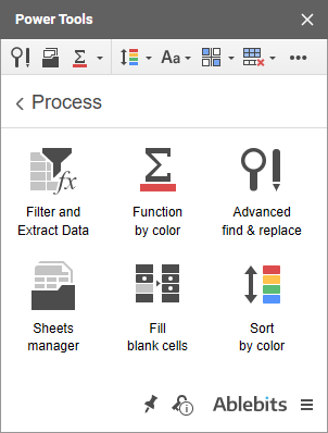 Process data in Power Tools.