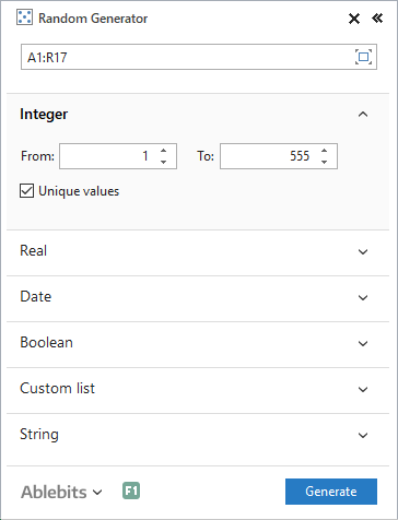 Expand the first group to generate integers.