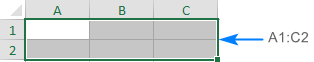 Range reference in Excel