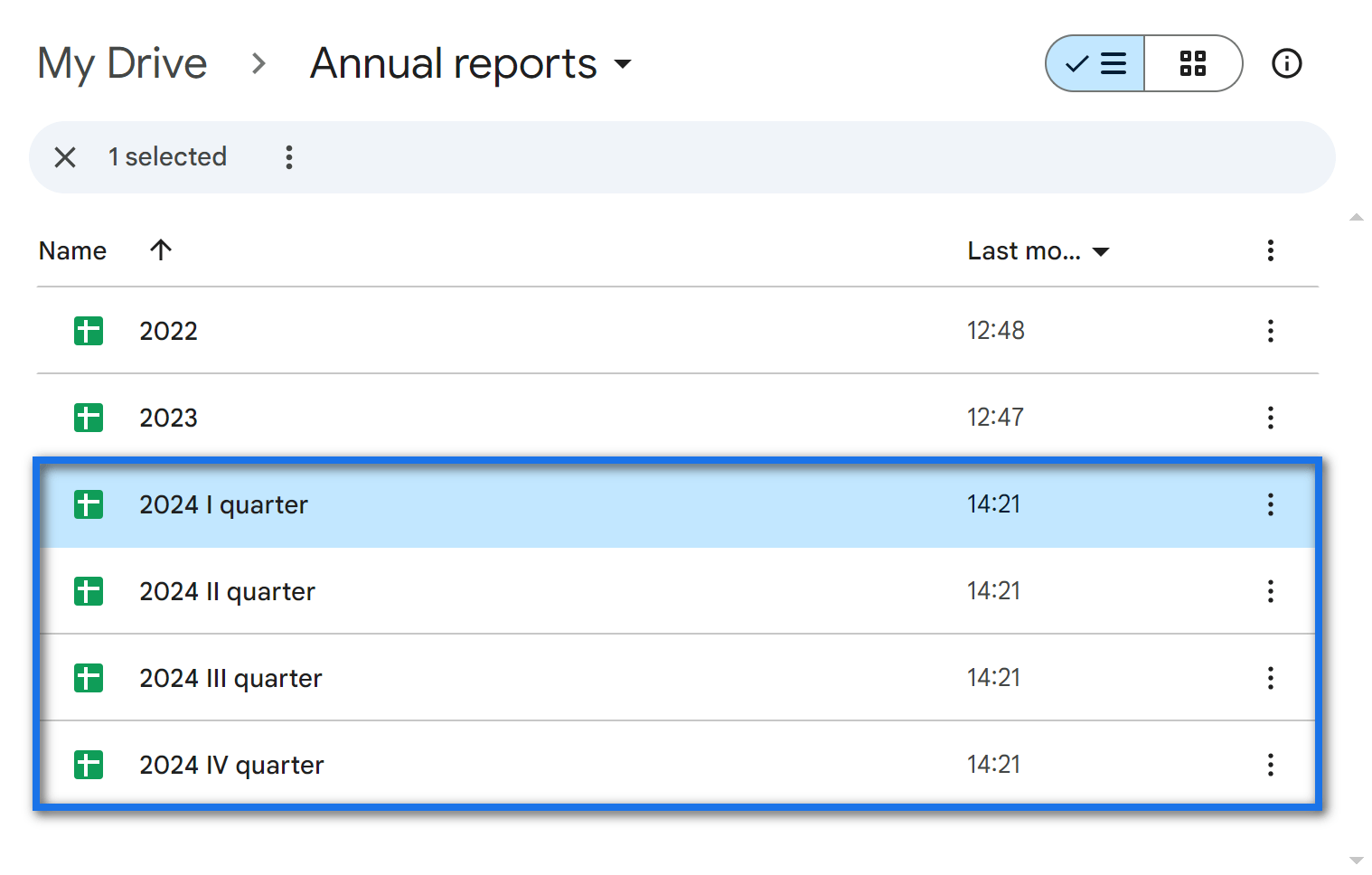 Rename each split file.