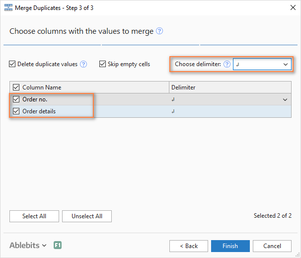 Merging blocks of rows in Excel.