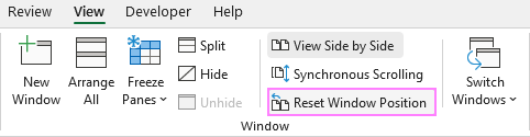 Reset Window Position