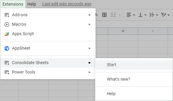 Run Consolidate Sheets.