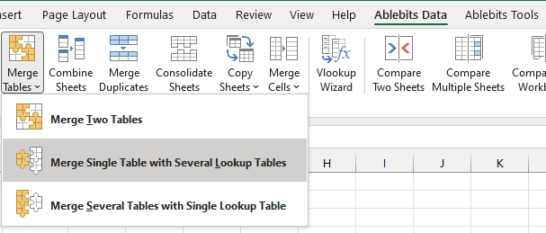 Select the tool in the drop-down menu.