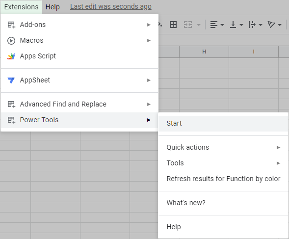 Open Power Tools using the same Add-ons menu.