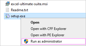 Run setup.exe as administrator.