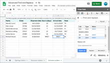 Advanced Find & Replace  add-on for Google Sheets