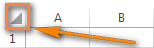 To apply the color banding to the entire worksheet, click the Select All button in the top left-hand corner of your spreadsheet.