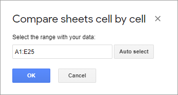 Select the range with your data.