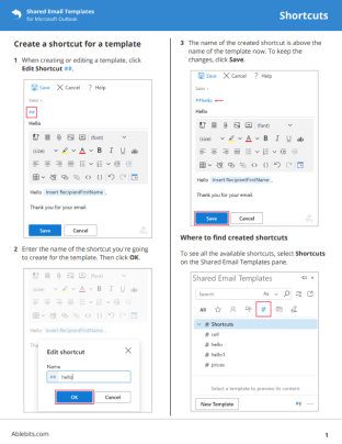 Shortcuts