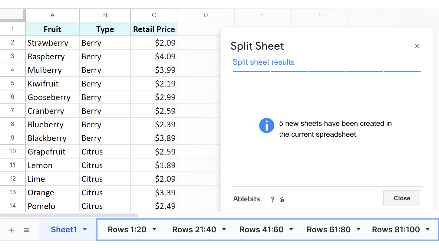 Divide your data into perfect portions.