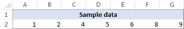 Sample data