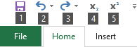 Superscript and Subscript shortcuts in Excel