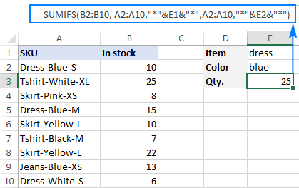 Sum cells with multiple criteria