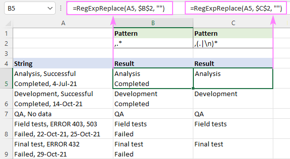 Regex to remove text after a specific character