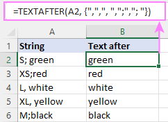 Get text after multiple delimiters