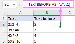 Case-insensitive TEXTBEFORE formula