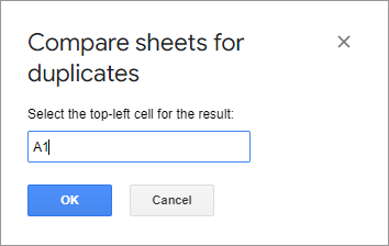 Select the range for the result.