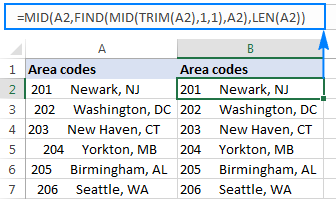 A Trim formula to remove leading spaces only