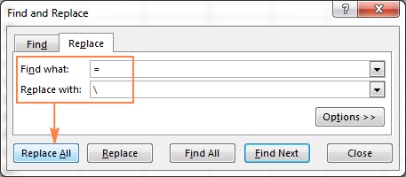 Replace the equal sign with some other character to turn the formulas into text strings.