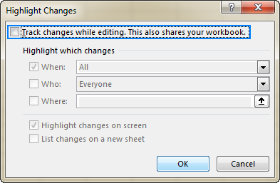 Turn off Track Changes in Excel.