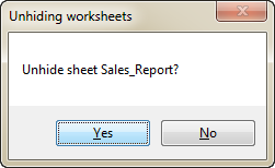 Unhide multiple sheets with VBA