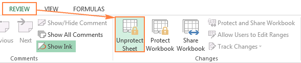 Another way to unprotect an Excel sheet with password