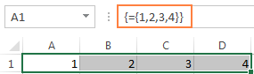 Horizontal array constant