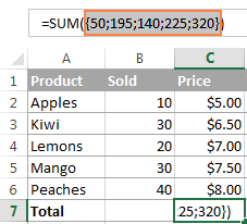 Use the F9 key to see how they calculate and store internal arrays.